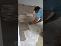 Installation of Sterling Silver Oak herringbone oak floor