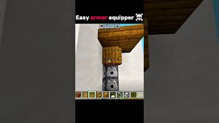 Easy armor stand #minecraft #shorts