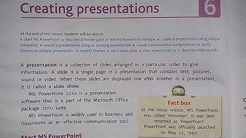 Class-5th Computer/ Ch-6 Creating presentations