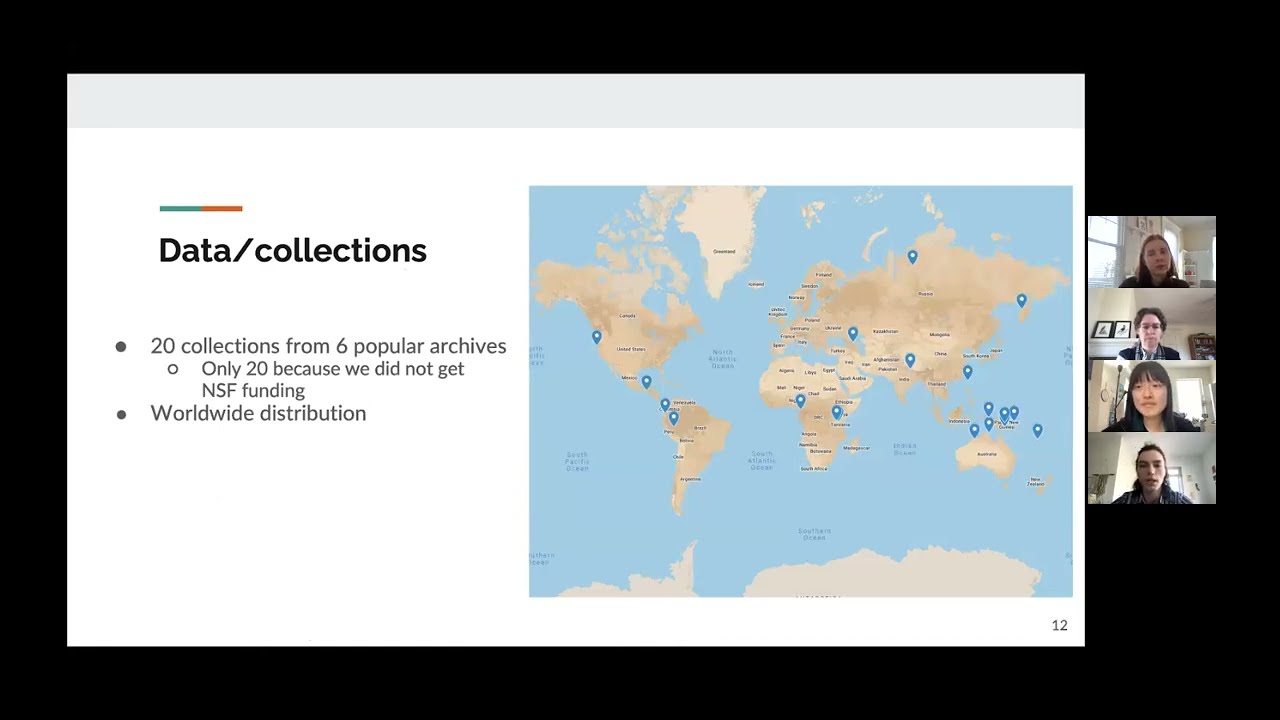 Bowern Chirila Lab (Yale Linguistics) LSA Presentation: Digital Archiving (Collections Review)