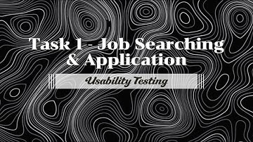 WorkStreet Task 1: Job Searching and Application [ Usability Testing ]