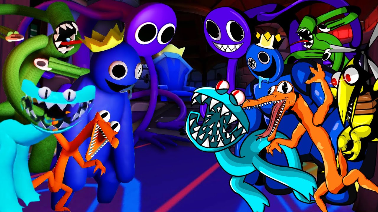 OpenDream - Rainbow Friends Roblox Blue Green Orange Purple Yellow And Cyan  Monsters