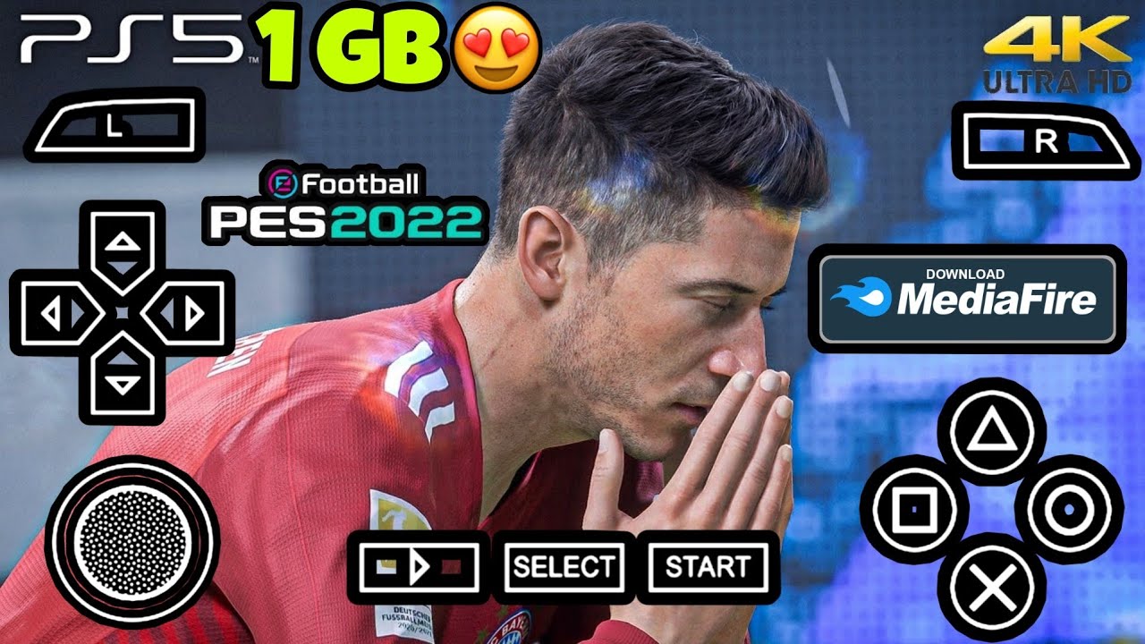 COMMENT TELECHARGER PES 2022 PPSSPP SUR ANDROID - YouTube