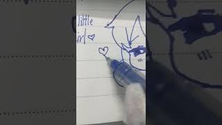 draw a little angry girl