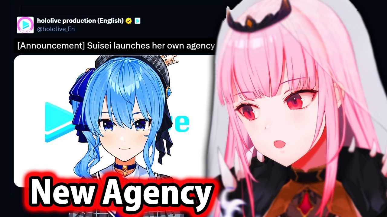Calli reacting to Suisei launching her own agency: