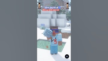 🏠 Minecraft Igloo Secret Hidden Basement Trick Revealed! #minecraft #minecraftfact