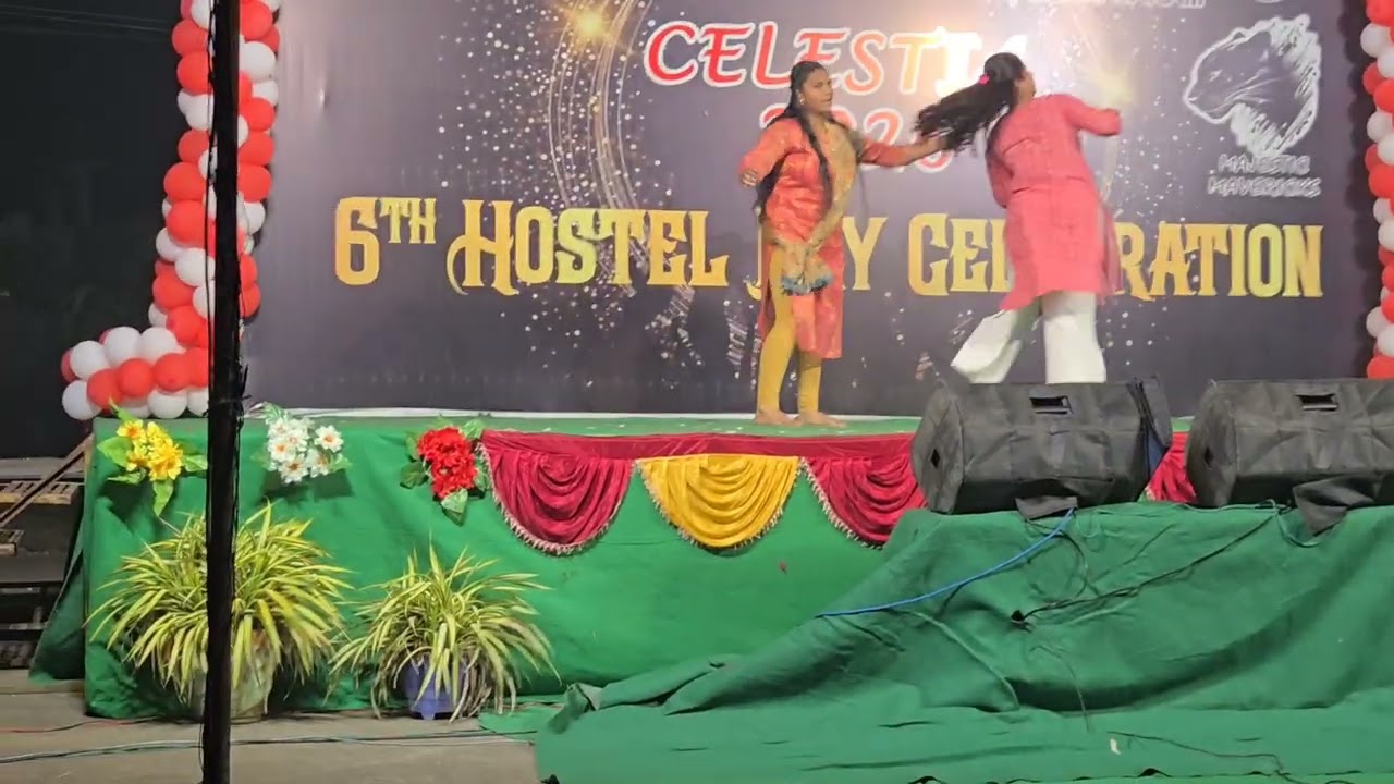 Sravya and Group Dance Performance at 6th Hostel Day Celebration @NTRCVSc , Gannavaram 