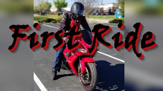 First Ride on My First Motorcycle Honda Cbr600rr | 1st Motovlog