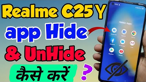Realme C25Y me App Hide or UnHide Kaise Kare | how to Hide apps in Realme C25Y | Realme C25Y hide