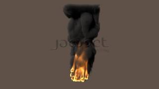[Turbulence Fluid Dynamics] oil fire -720p- lightwave 9.6
