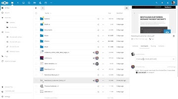 Sharing in Nextcloud 14: adding a note