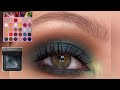 Green Smokey Eye Look with Kiko Milano eyeshadows and SO JADED palette by Colourpop