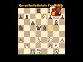 Queen 👑 Feels Safe In The Middle 🤫 #chess #chessmove #shortsvideo #chessgame