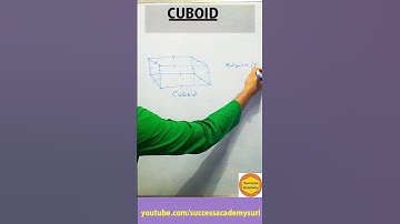 Number of vertices, surface and edges of CUBOID (English) #successacademyparvezislam #maths