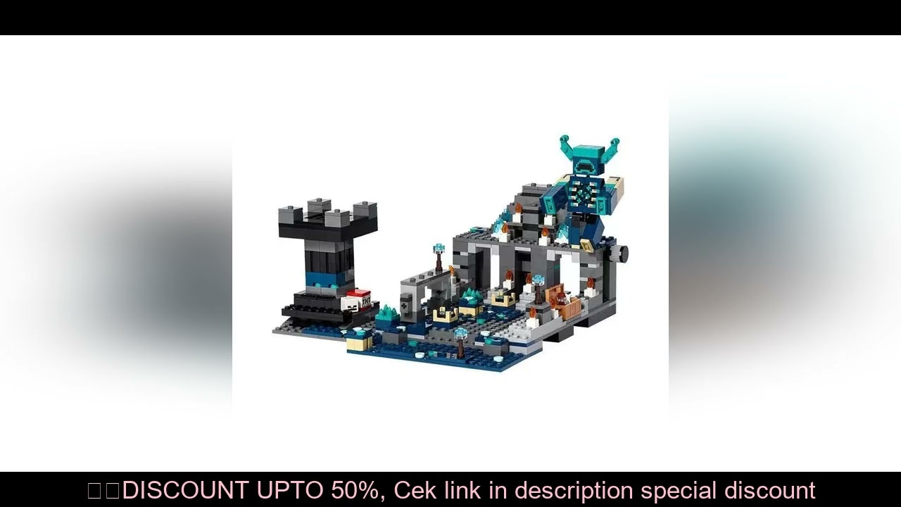 852pcs Model My World Game The Deep Dark Battle Ancient City 21246 Knight Sound Guard Building Block