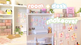 aesthetic room + desk makeover tour 2021 + where to get everything // cute and minimal