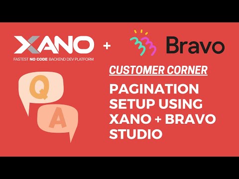 How to set up Pagination using Xano and Bravo Studio