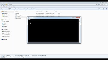 Simple User Input Using Batch