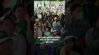 Myanmar: Military-Backed Party Holds Campaign Rally Ahead of Election | Subscribe to Firstpost |N18G