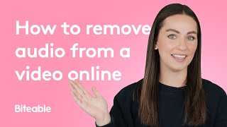 how to remove audio from a video online