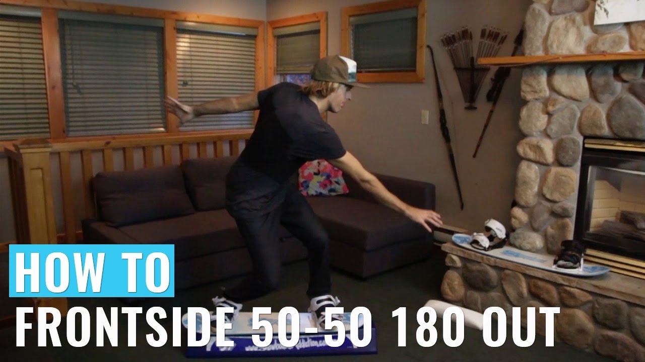 Balance Bar Training: How To 50-50 Frontside 180 Out On A Snowboard
