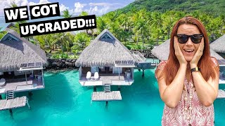 Surprise upgrade OVERWATER BUNGALOW Bora Bora // First day at Conrad Bora Bora - Travel VLOG Day 5