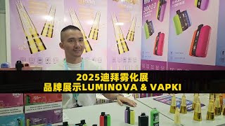 Product Display at the 2025 World Vape Show in Dubai-LUMINOVA & VAPKI