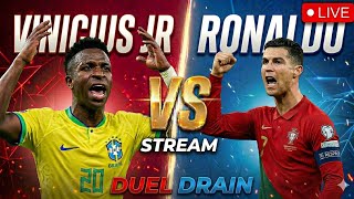 VINICIUS JR VS RONALDO LIVE! 🔥 THE ULTIMATE SPEED BATTLE! | DUEL DRAIN