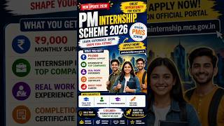 PM Internship Scheme 2026 🔥 Earn ₹9,000/Month | PMIS Guidelines Explained 🇮🇳 #shorts #internship