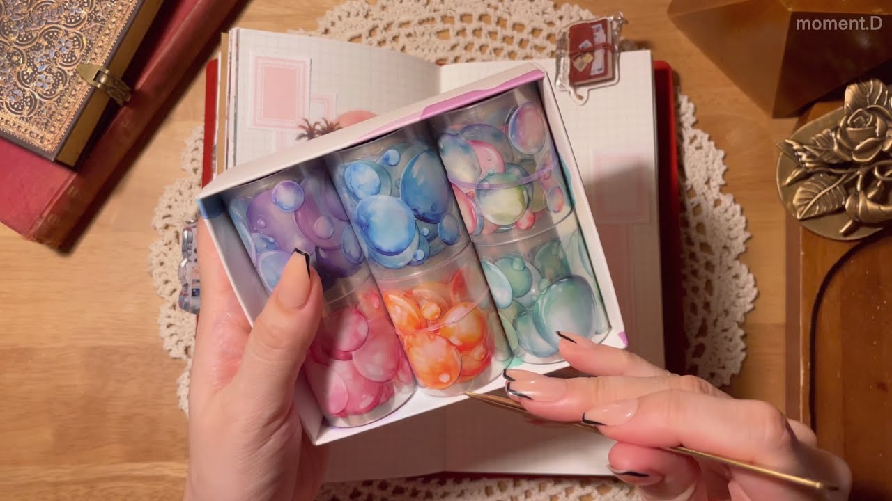 ASMR 🫧몽글몽글 선셋 비치 🫧 Art Journaling 