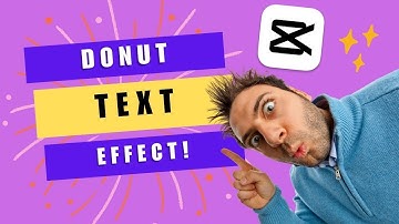 ~ Want Amazing Donut Text Effects? Learn How in CapCut Mobile! 🍩📱