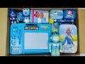Unboxing Satisfying Blue Stationery📚 Writing Board, Geometry Box, Colouring kit, PiggyBank, Dairy