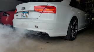 2013 Stage 3 Audi S8 w/ Downpipes and Rear Muffler Delete