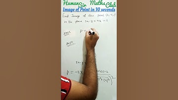 Image of Point in 10 sec | Short Trick | Previous Year Question|| #nda #class12math #3D #iit #cets