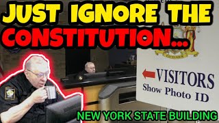 IGNORE THE CONSTITUTION it Doesnt Apply to NYS.