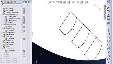 Solidworks Tutorial Helmet model Part 5