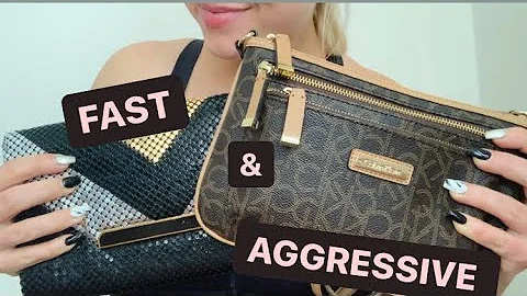 ⚡️ASMR Fast & Aggressive // Bag & Purse Tapping/Scratching