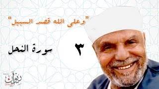 "وعلى الله قصد السبيل".. تفسير الشعراوي لسورة النحل - الحلقة 3