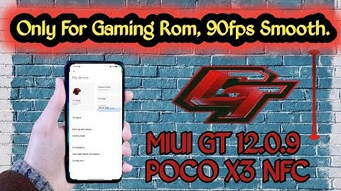 MIUI GT 12.0.9 Official Android 10 For POCO X3 NFC Update 06/02/23 #gamingrom #customrom #rom #surya