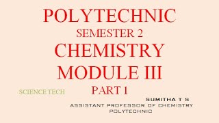 SEMESTER 2/ CHEMISTRY /MODULE 3/PART 1 /SURE QUESTION/POLYTECHNIC