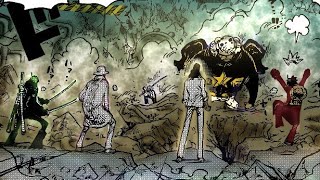 The Strawhats and CP0 vs The Seraphims Full Battle (Colored)