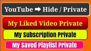 How to Hide/Private My Liked Video, Subscription and Saved Playlist On Youtube Channel in Hindi