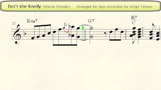 Isn't She Lovely - Jazz Accordion Sheet Music chords