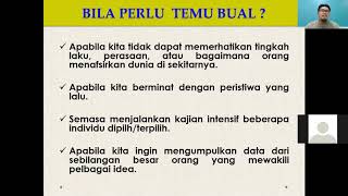 Kualitatif: Temubual, Pemerhatian dan Dokumen