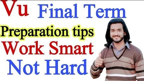 Virtual university final term preparation tips ,with ameer hamza
