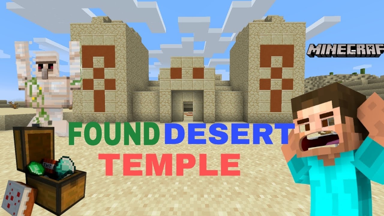 FOUND DESERT TEMPLE IN MINECRAFT - YouTube