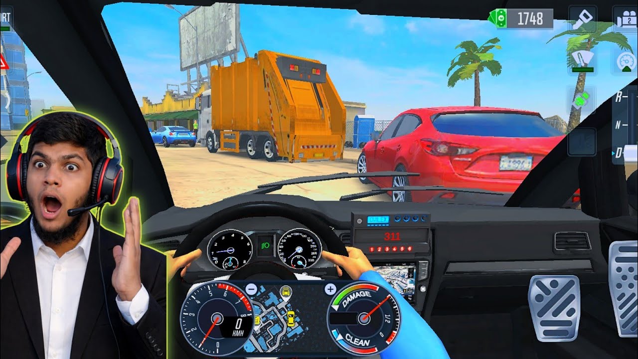 Smooth Taxi Driving in City Traffic | Driving Simulator Gameplay, 3D Car driving 