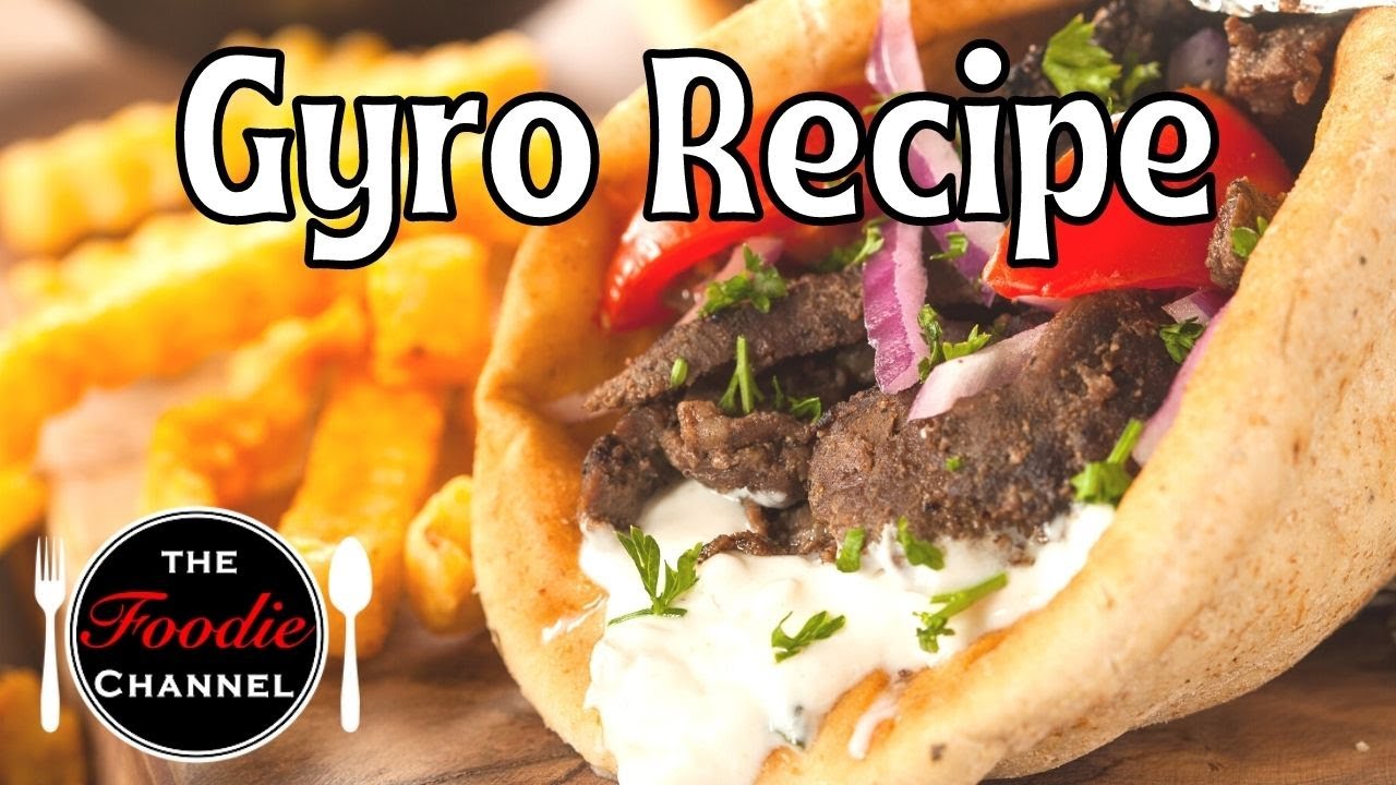 Authentic Greek Chicken Gyros Recipe with Tzatziki Sauce » Foodies