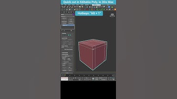 3ds Max Quick Cut with Alt+1 – Fast and Easy Edge Slicing! #shorts  #3dsmax #cut