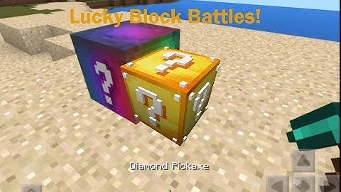 LUCKY BLOCK BATTLES! (Minecraft Addon Minigame) Minecraft Pocket Edition
